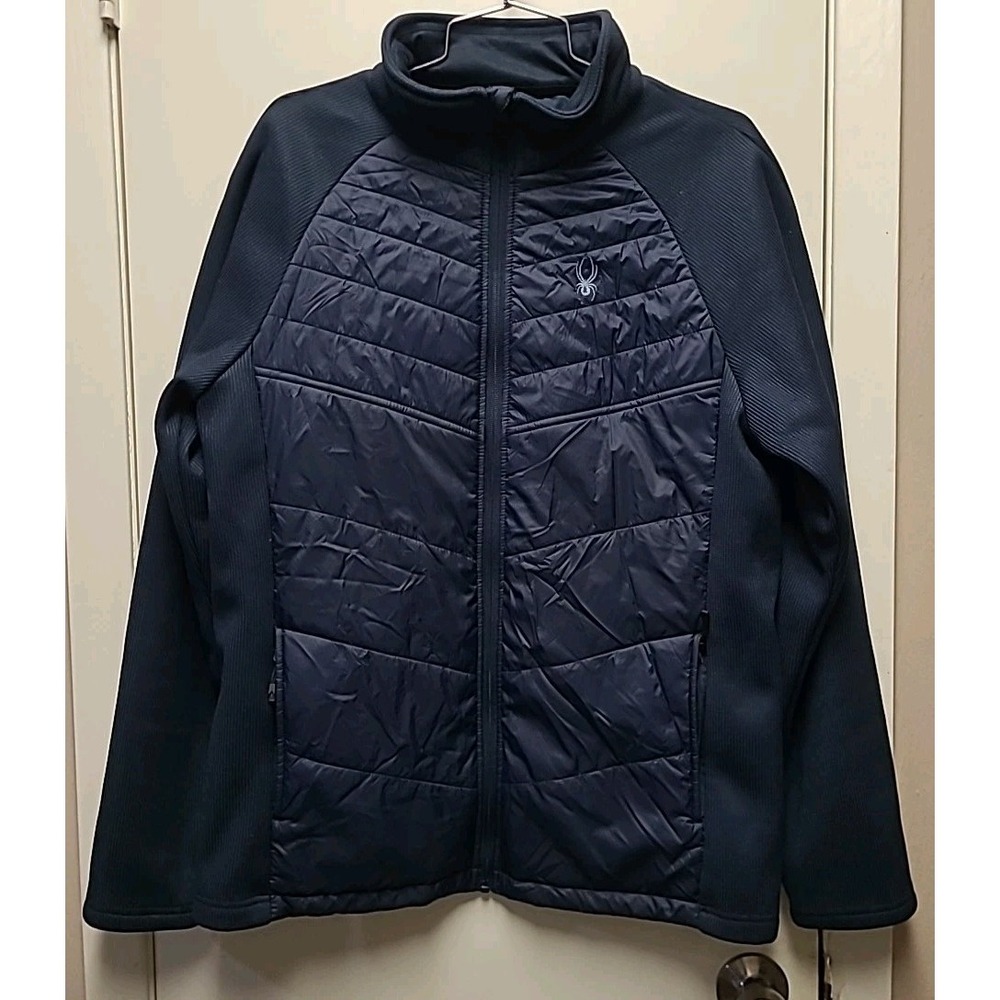 SPYDER Men's Medium‎ Jacket Nova Hybrid Full Zip Navy Size MEDIUM